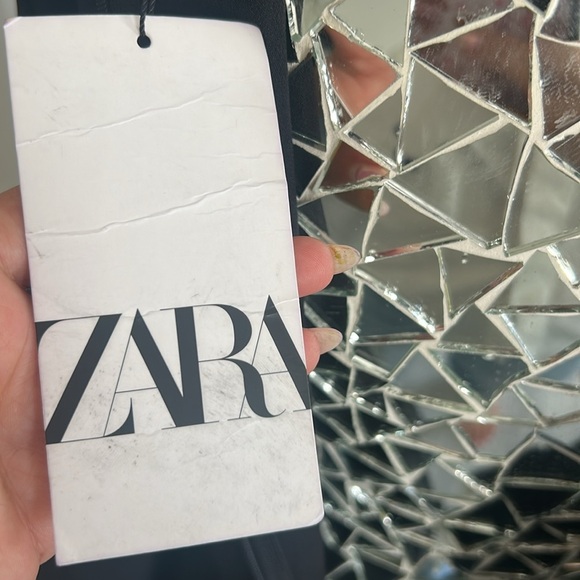 Zara Black Long Sleeve Dress with Unique Cutout - Picture 10 of 15